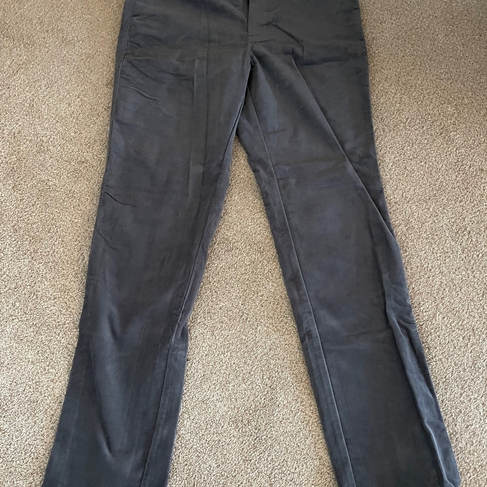 Linksoul. 5-Pocket Stretch Cord Pants. Charcoal grey